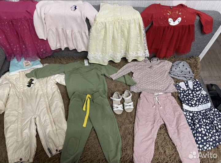 Вещи пакетом на девочку 80 86