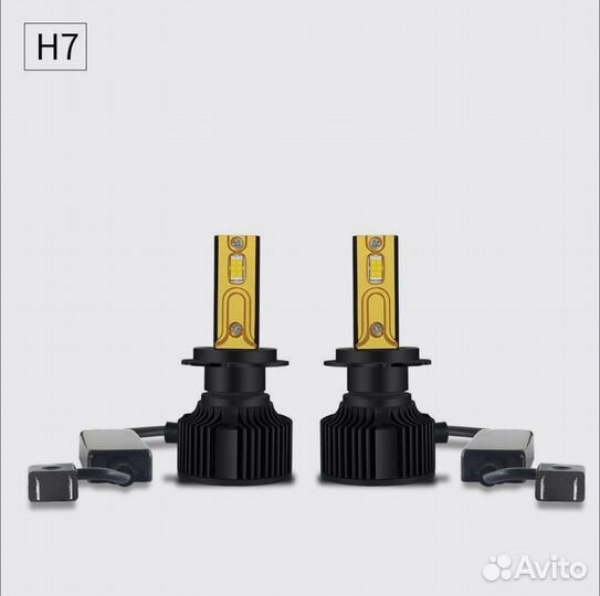 Новые Оч яркие LED лампы RS HX1, цоколь H7, 72 Вт