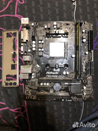 Материнская плата FM2A68M-DG3+ и проц amd a4-6300