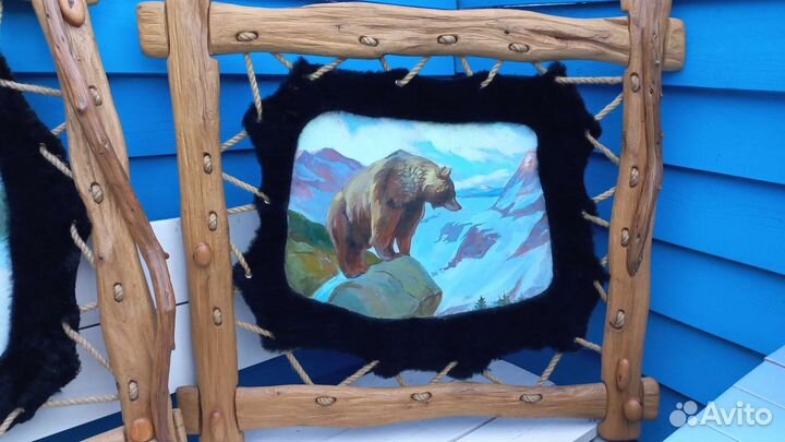 Картина на шкуре