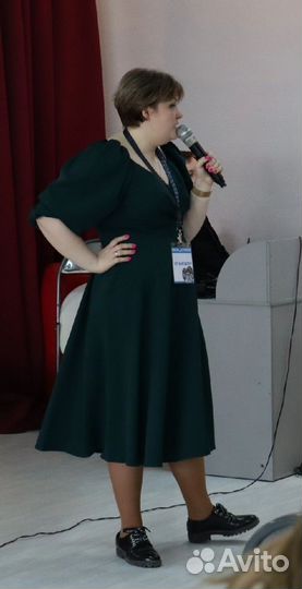 Платье вечернее зеленое