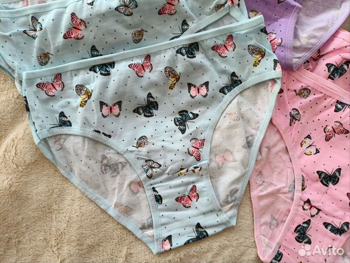Набор трусиков 10 штук для девочки 7 8 9 10 лет