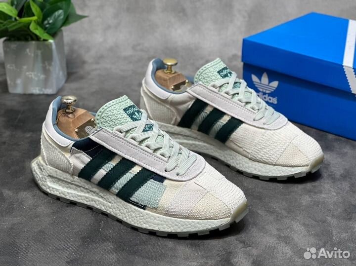 Adidas retropy E5 сер-зеленые разм. 45