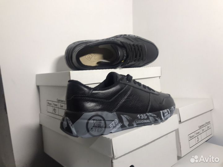 Кроссовки мужские кожаные