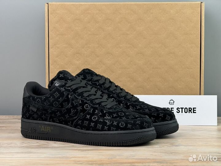 Кроссовки Louis Vuitton X Nike Air Force 1 Black