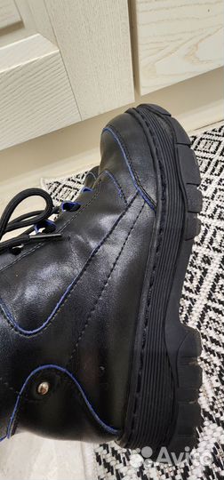 Фабричные кожаные ботинки Юничел