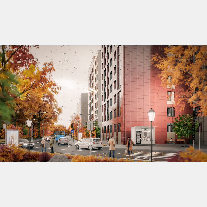 2-к. квартира, 57,4 м², 9/9 эт.