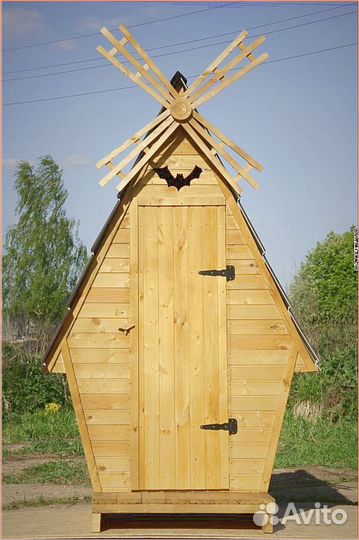 Дачный туалет с дельфином жтз 056
