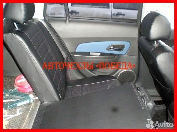 Чехлы Chevrolet Cobalt из экокожи чёрные Классика