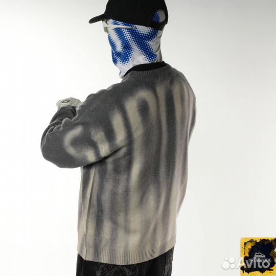 Свитер Supreme blurred logo sweater