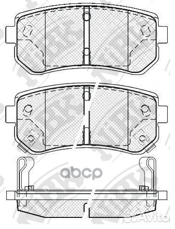 Колодки тормозные дисковые задние KIA sportage