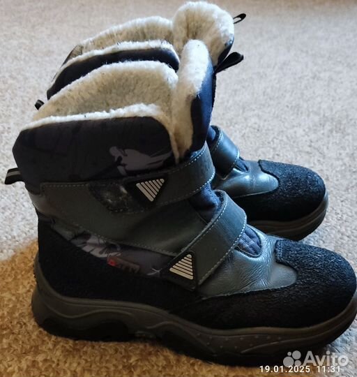 Ботинки зимние на мальчика 32 размер