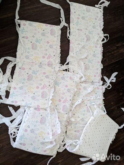 Бортики в детскую кроватку (2 комплекта)