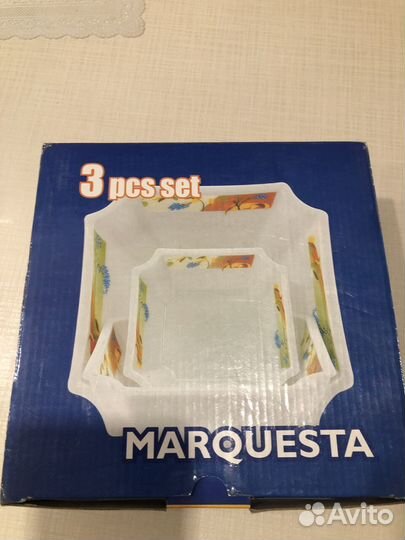 Набор салатников стеклокерамика 3 предмета