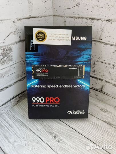 Samsung 990 Pro 1TB SSD M.2 NVMe (Новый, Оригинал)
