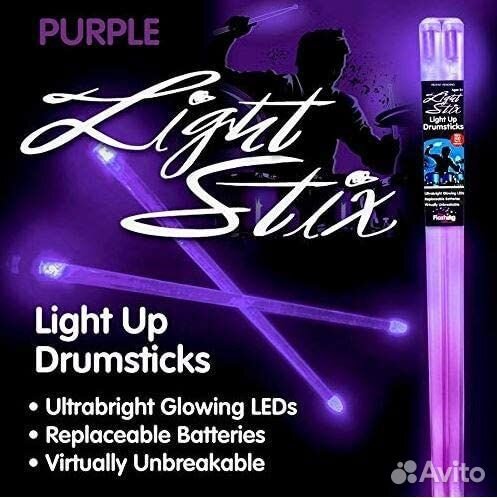 Барабанные палочки LightStix LED Light Up Purple