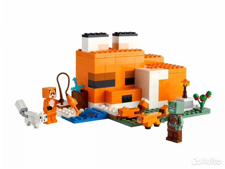 Lego Minecraft The Fox Lodge Лисья хижина 21178