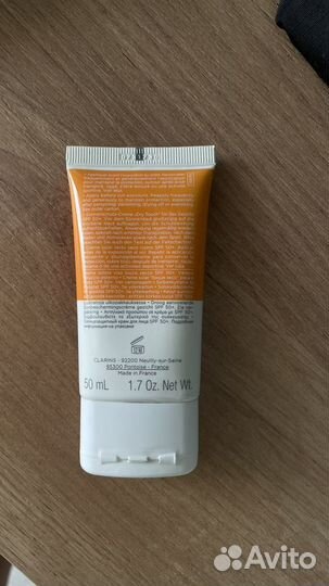 Солнцезащитный крем spf 50 clarins оригинал