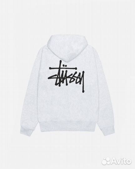 Зип худи Stussy basic logo zip hood Оригинал