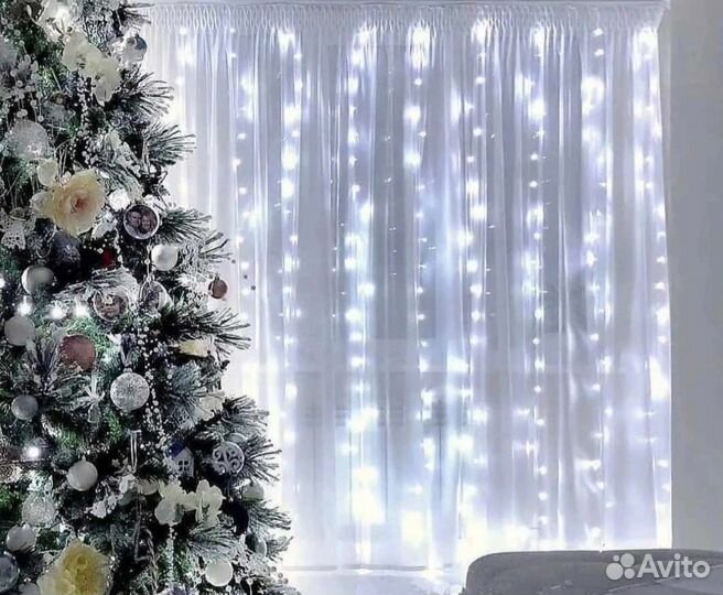 Гирлянда штора (занавес)