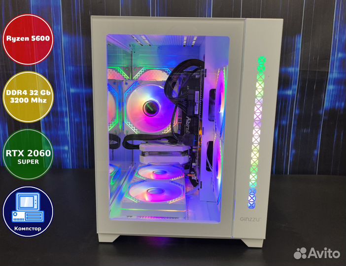 Игровая система AMD5600-RTX2060SUP-32DDR4-SOR9-A520
