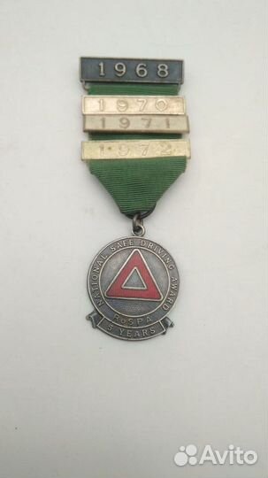 14 Медаль 1968 Safe Driving Competition, Royal