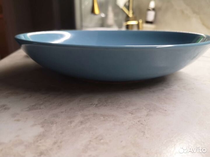 Тарелки IKEA голубые