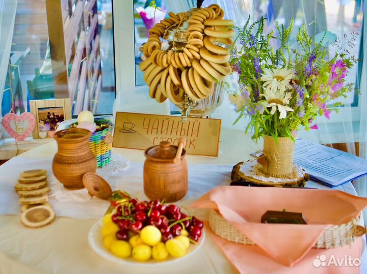 Декор для свадьбы в стиле Рустик