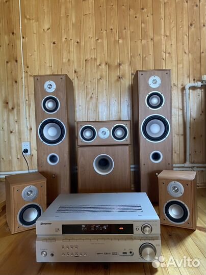 Комплект акустики audio pro basiq+Ресивер Pioneer