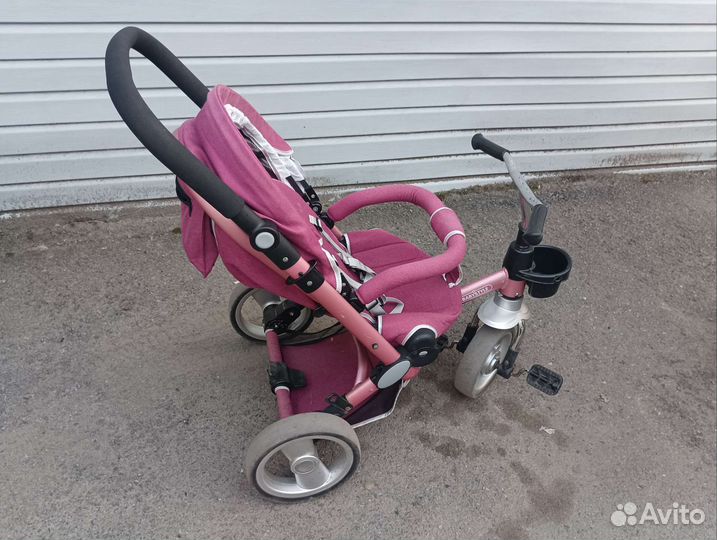 Детский велосипед с родительской ручкой