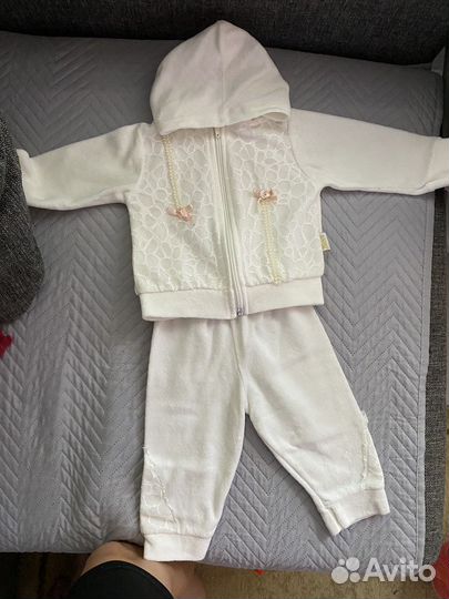 Вельветовый костюм на девочку 68