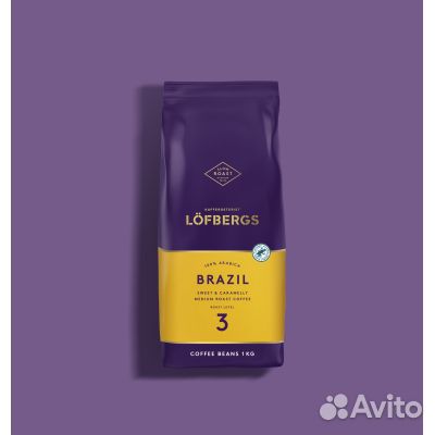 Кофе в зернах 1 кг Lofbergs Швеция
