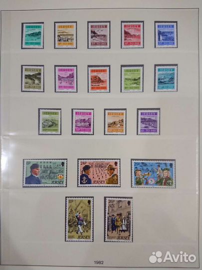 Марки острова Джерси за 1969-1982 гг. в коллекцион