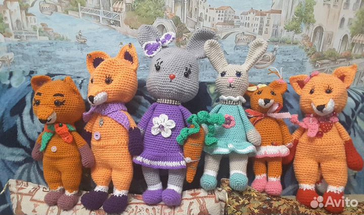 Вязанные игрушки ручной работы