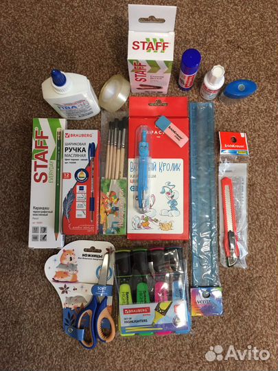 Канцелярия наборы и отдельно. Для школы и офиса