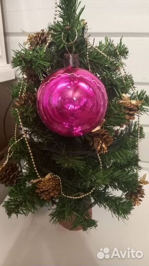 Елочные игрушки СССР стекло