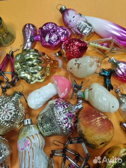 Лот ёлочных игрушек, СССР