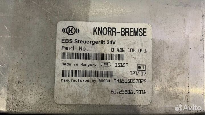 81258087016 Блок управления EBS MAN