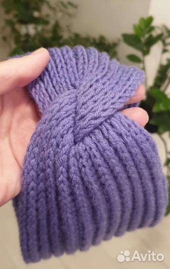 Вязание шапок меринос, пух норки под заказ