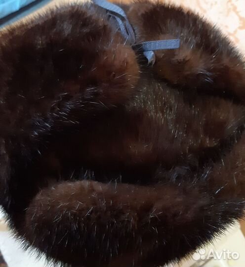 Норковая шапка мужская