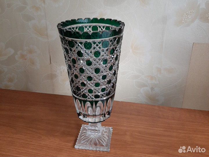 Ваза для цветов.чешский хрусталь.СССР. винтаж