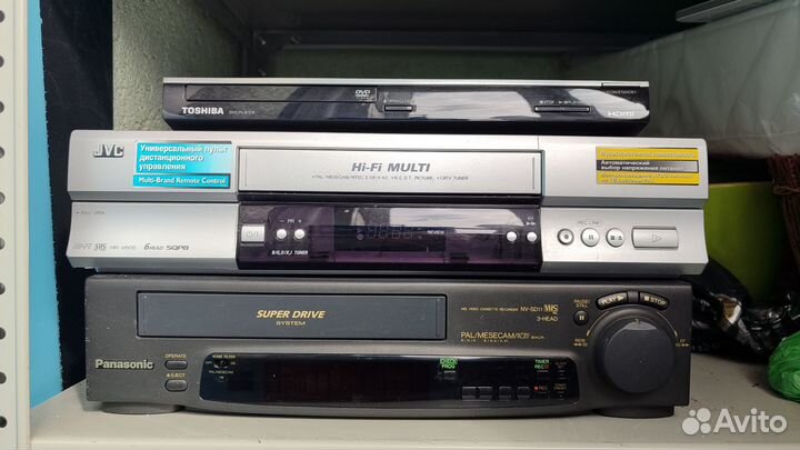 Видеомагнитофон Panasonic, JVC, Toshiba