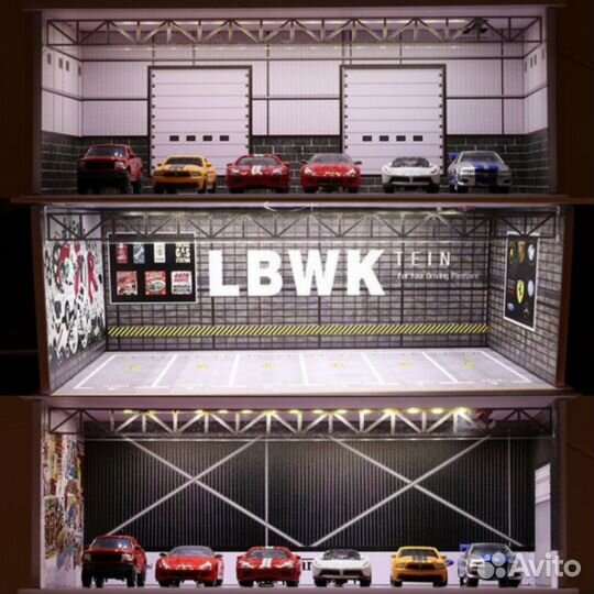 Парковка ночник для моделей 1:64