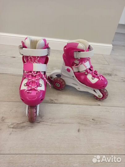 Комплект роликовые коньки и защита детские