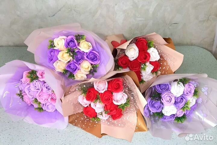 Букеты из мыльной пены