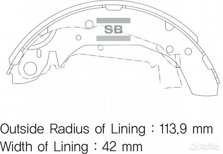 Колодки тормозные задние SA111 SA111 Sangsin brake