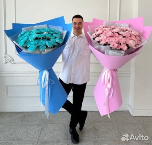 Букет гигант из хризантем