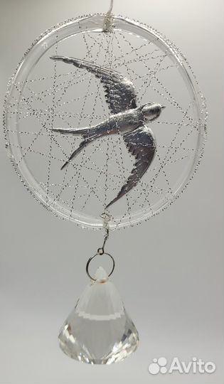 Авторская елочная игрушка Ласточка. Птичка