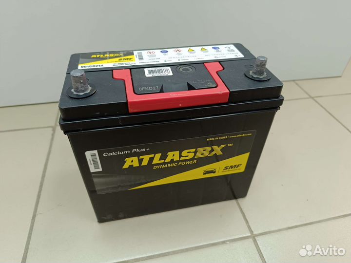 Аккумулятор AtlasBX 52Ач, 480А. Корея