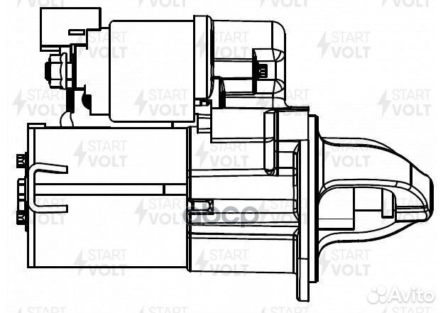Стартер для а/м Hyundai Solaris 10/KIA Rio 11